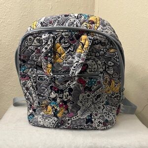 *NWOT* Vera Bradley Gray Backpack with Colorful Cartoon Print